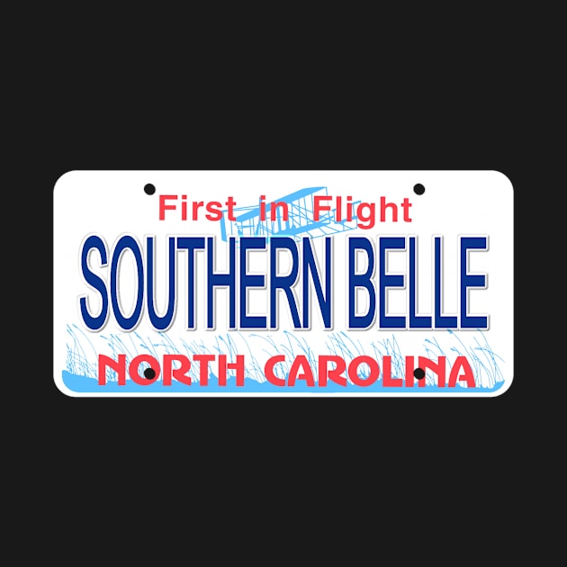 Southern Belle North Carolina License Plate by Mel's Designs
