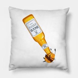 Bumblebee and Beer - Bumble Beer Pillow