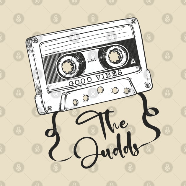 Good Vibes The Judds // Retro Ribbon Cassette by Stroke Line