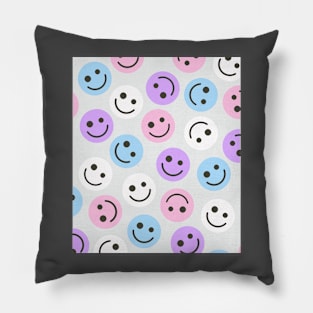 Bigender Happy Faces Pillow