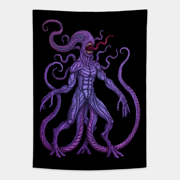 Nyarlathotep - Azhmodai 23 Tapestry by azhmodai