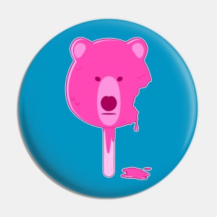 Pink Ice Cream Bear Pin