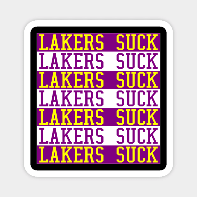 Lakers Suck Magnet by Retro Sports