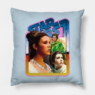 The Princess (pink starfield, desert background) Pillow