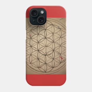 Rustic Flower of Life Phone Case