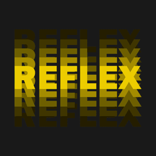 REFLEX - YELLOW text with blur T-Shirt