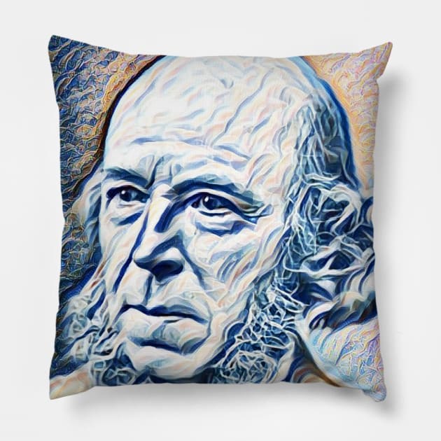 Herbert Spencer Portrait | Herbert Spencer Artwork 12 Pillow by JustLit