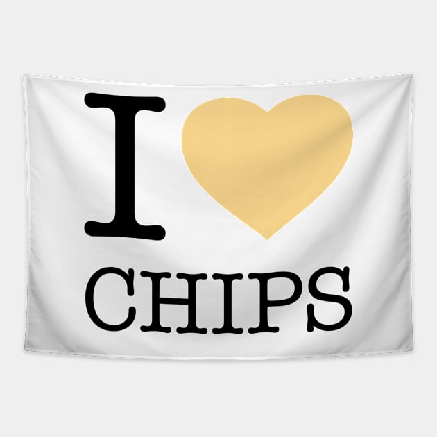 I LOVE CHIPS Tapestry by eyesblau