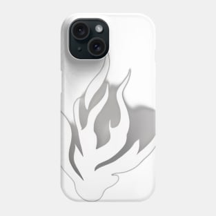 Fire White Shadow Silhouette Anime Style Collection No. 291 Phone Case