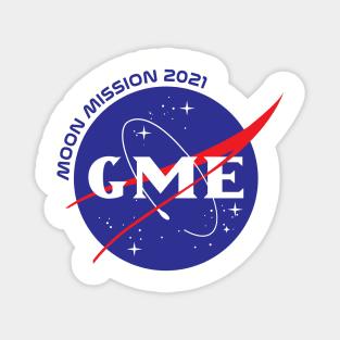 GME Moon Mission 2021 Magnet