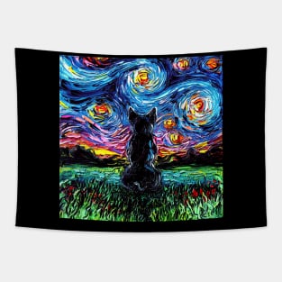 French Bulldog Starry Night Tapestry