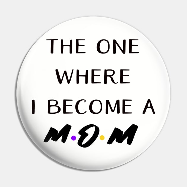 Mom Pregnancy Announcement, New Mom Pin by LaurelBDesigns