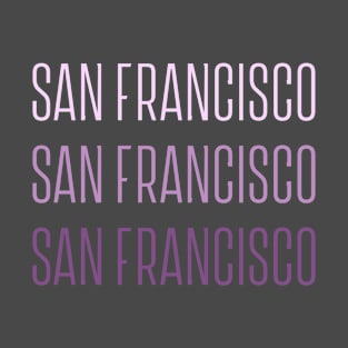 San Francisco Typographic Artwork T-Shirt