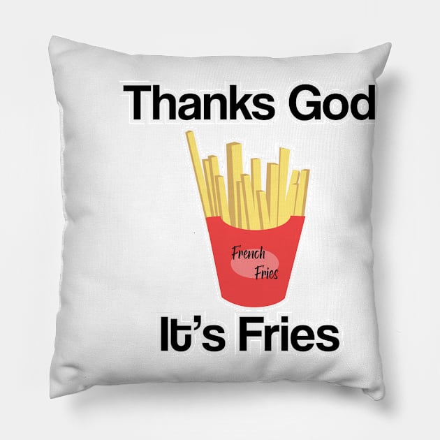 TGIF thanks god it's fries Pillow by ijjul