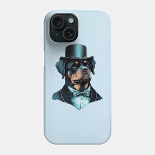 Rottweiler Funny Top Hat Phone Case