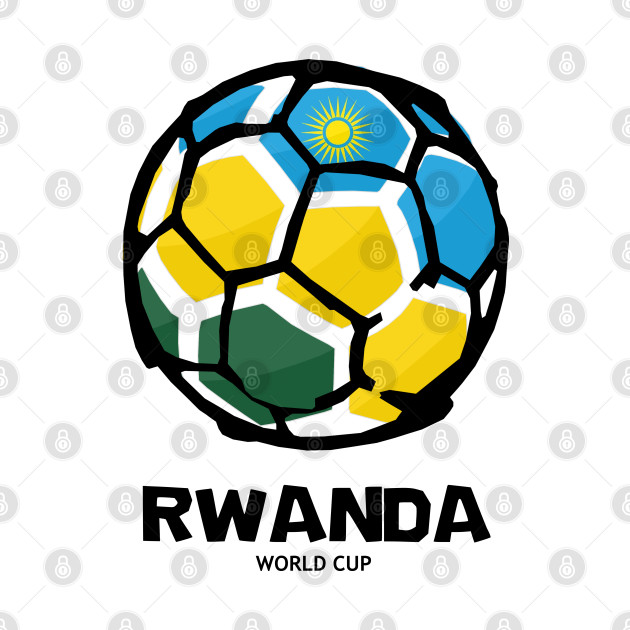 Disover Rwanda Football Country Flag - Football - T-Shirt