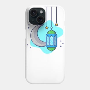 Ramadan lantern lamp with moon Phone Case