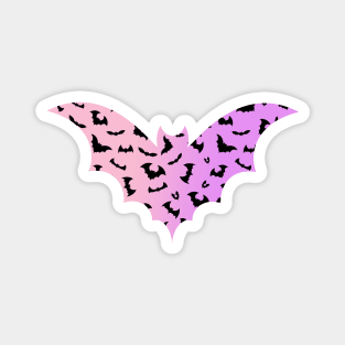 Pastel punk pink bat Magnet