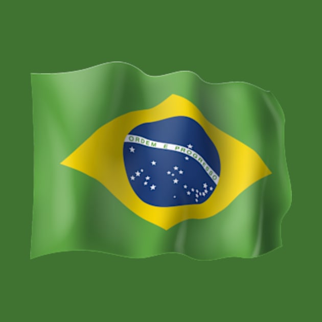 Brazil Flag by Polahcrea