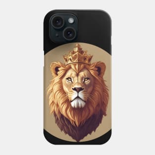 Regal Lion with Crown no.3 Phone Case