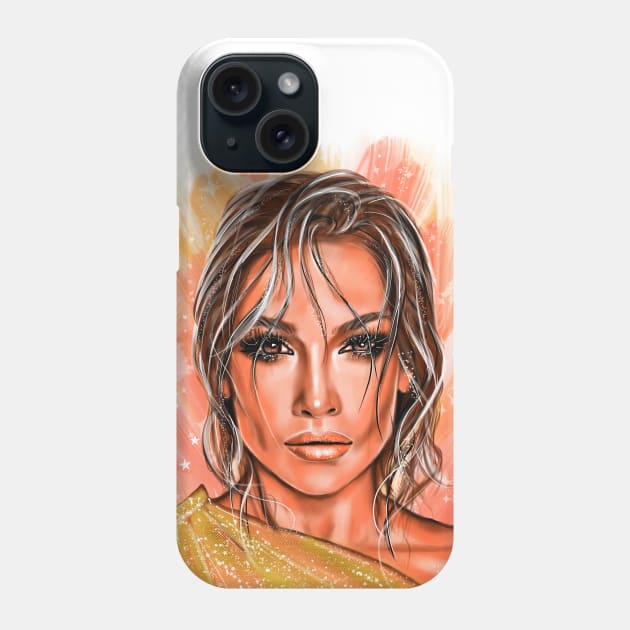 Jennifer Lopez Phone Case by Svetlana Pelin