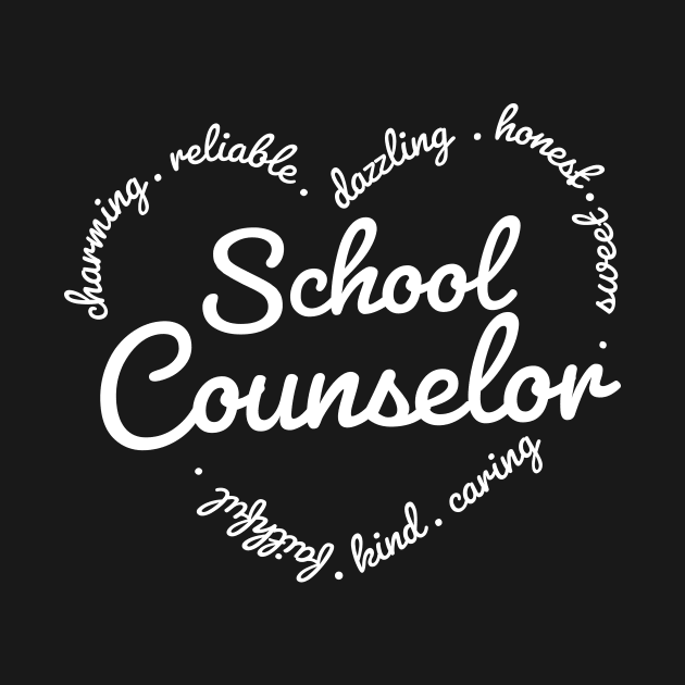 School counselor heart / school counselor gift idea by Anodyle