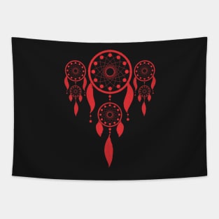 Red dreamcatchers Tapestry