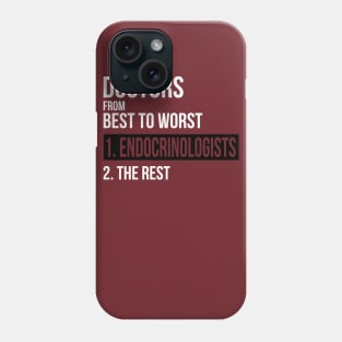 Doctors From Best To Worst Endocrinologists Phone Case