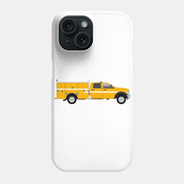 Yellow Quick Response Truck Phone Case by BassFishin