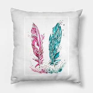 Two feathers Pillow