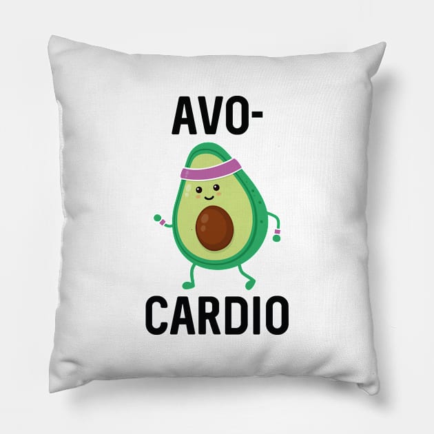 Avocardio Pillow by LuckyFoxDesigns