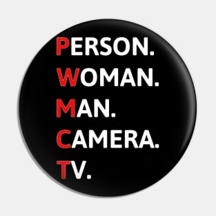 person women man camera tv funny Pin