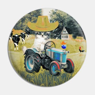 Support your Local Farmer Pin