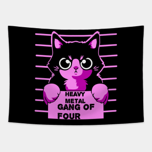 Gang of four cats Tapestry