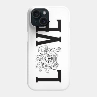 Beholder love 1 black Phone Case