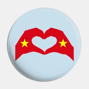 We Heart Vietnam Patriot Flag Series (Double) Pin