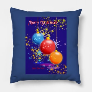 Three Christmas balls Pillow