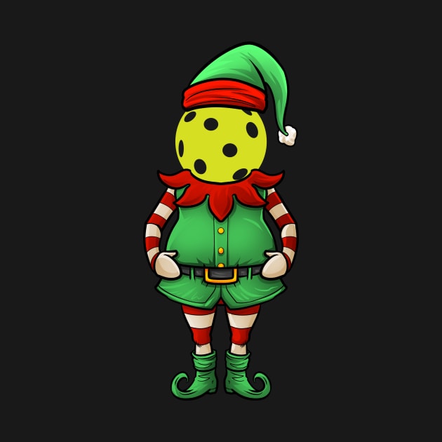 Funny Pickleball Christmas Elf by whyitsme