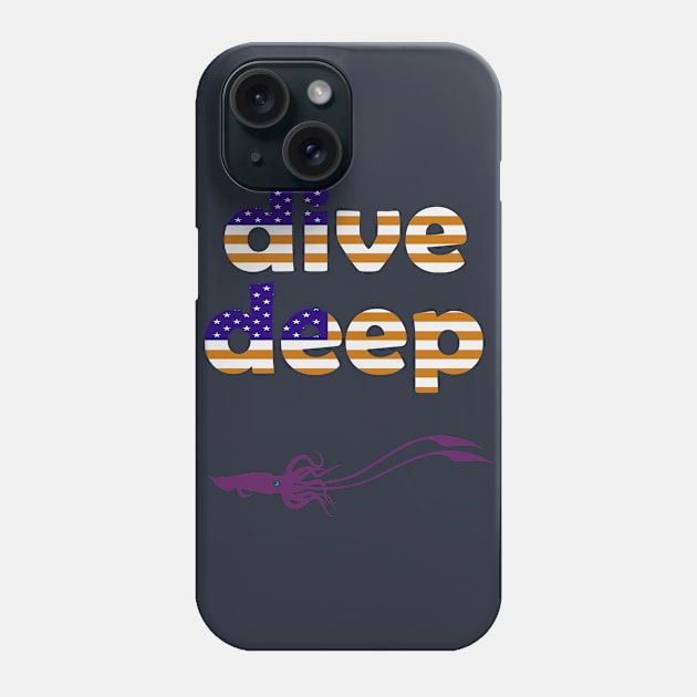 AMERICAN FLAG FOR DIVERS Phone Case by jsar