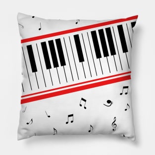 Michael 80s Beat It Piano // Keyboard Design Pillow