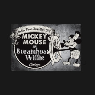 Steamboat Willie Vintage Worn T-Shirt