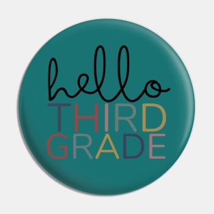 THIRD GRADE HELLO Pin