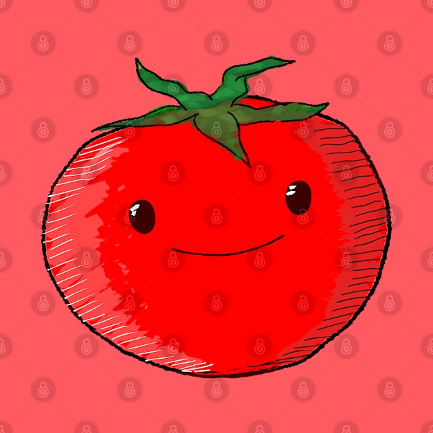 Cute Cartoon Tomato by Braznyc