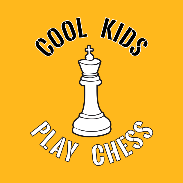 Cool Kids Play Chess King Piece by yeoys