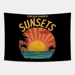 Forever Chasing Sunsets Tee, Sun Seeker T-shirt, Comfort Colors T-shirt, Beach Tee, Sunset T-shirt, Tee, Size up for Oversized, Sun Tee Tapestry