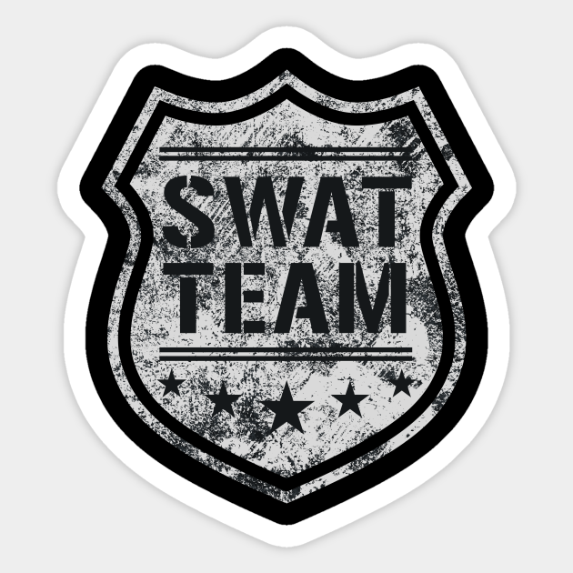Swat Team Shield Swat Sticker Teepublic Swat Team Shield Swat Sticker Teepublic