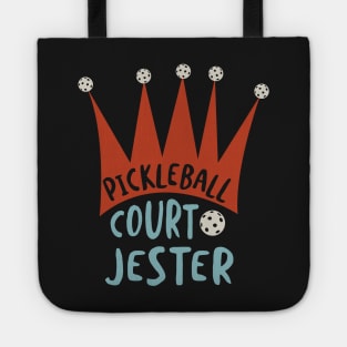 Funny Pickleball Court Jester Pun Tote