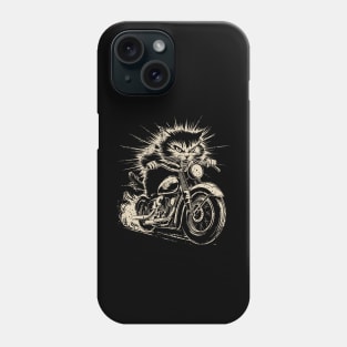 Motorcycle Cat Phone Case