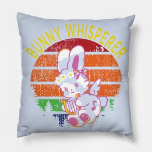 bunny whisperer baby bunny lover Pillow