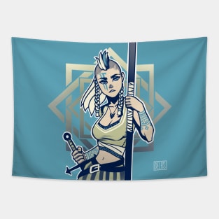 Viking Girl Tapestry